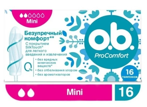 J&J O.B. Рrocomfort тампоны mini 16шт